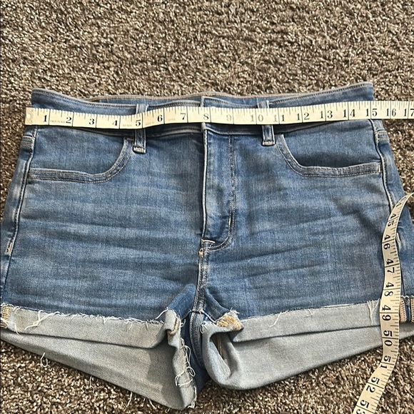 American Eagle Hi Rise Shortie denim shorts size 6 - Picture 5 of 10